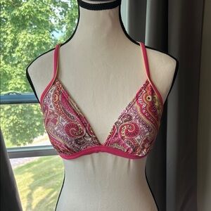 Athleta Pink Paisley Bralette